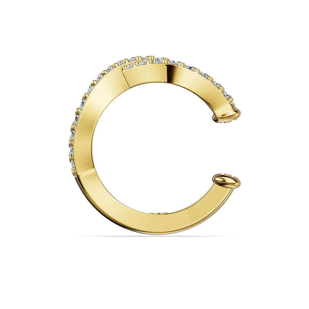 Basics Ortigia Ear Cuff in 18kt gold vermeil over 925 sterling silver, front view