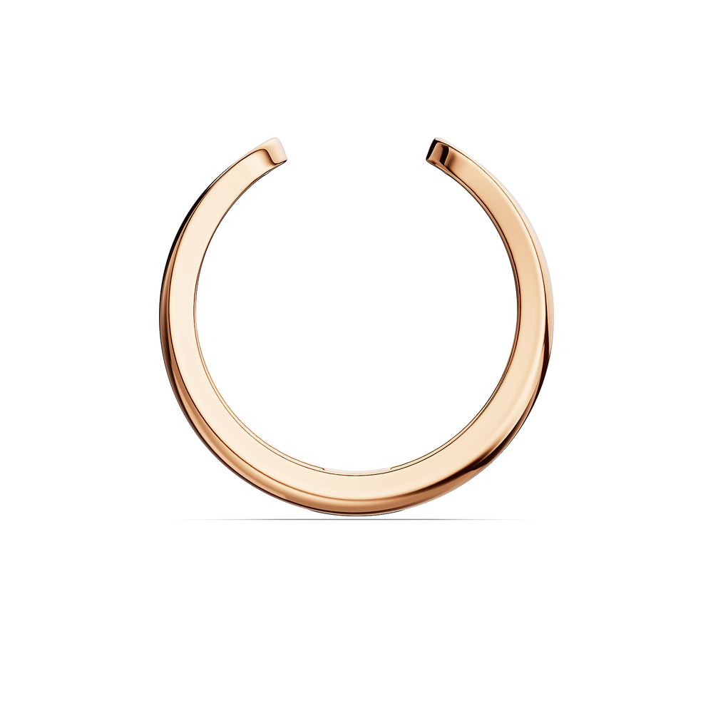 Basics Nemi Ear Cuff in 18kt rose gold vermeil over 925 sterling silver, front view