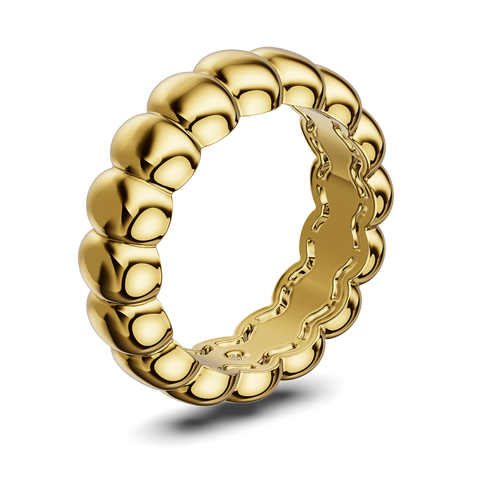Basics Duino Ring in 18kt gold vermeil over 925 sterling silver
