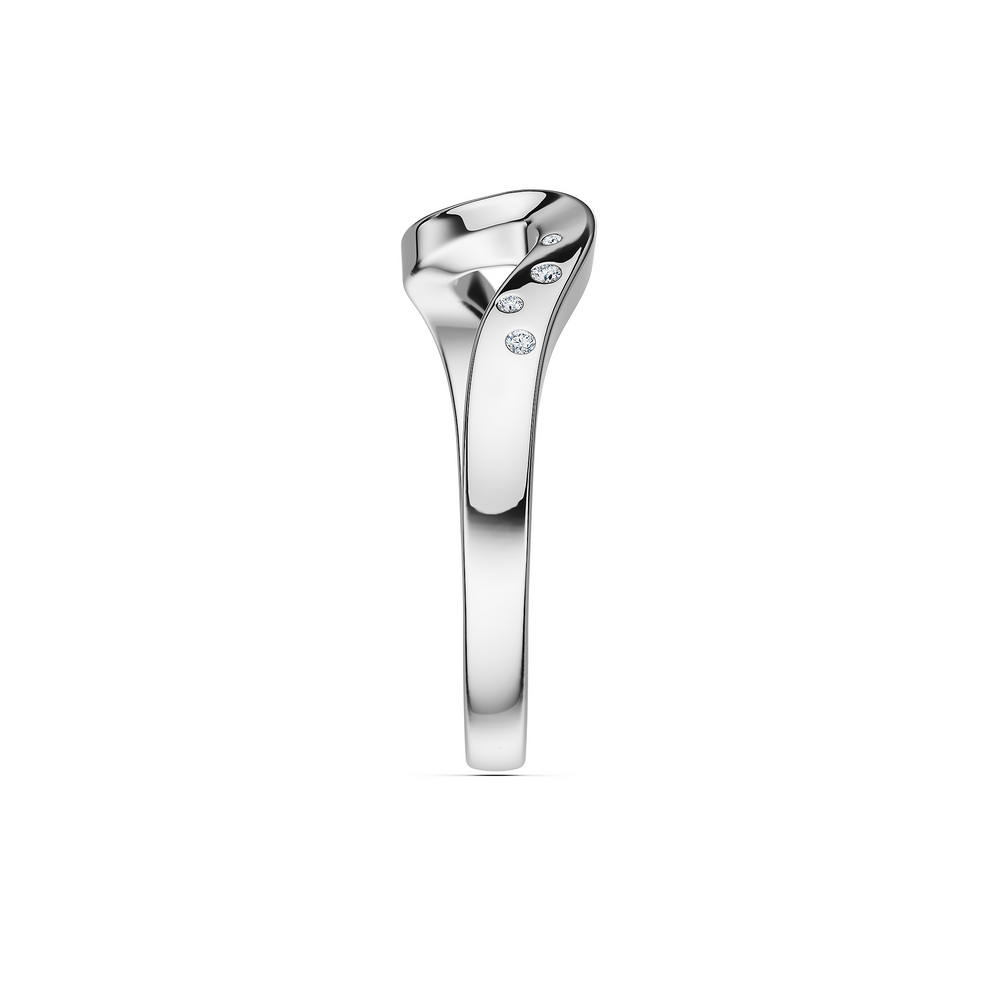 Helix Girandola Ring in 925 sterling silver, side view