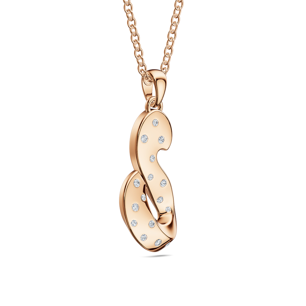 Helix Vortice Pendant in 18kt rose gold vermeil over 925 sterling silver