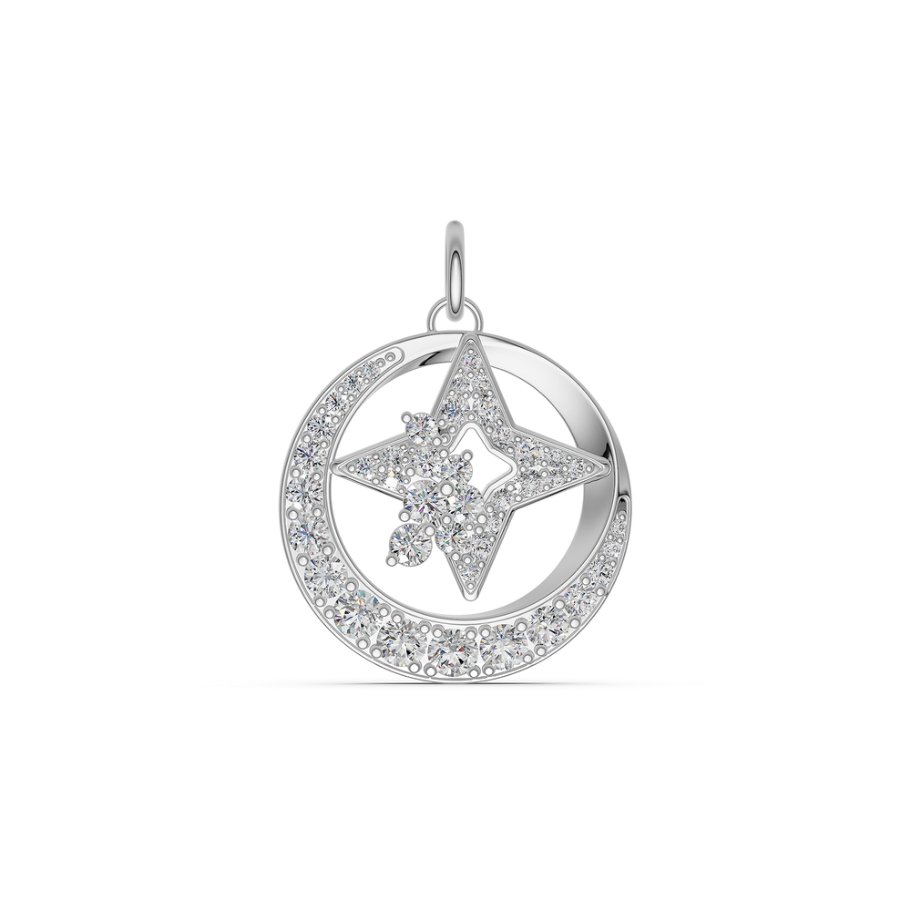 Orion Castor Charm in 925 sterling silver, front view