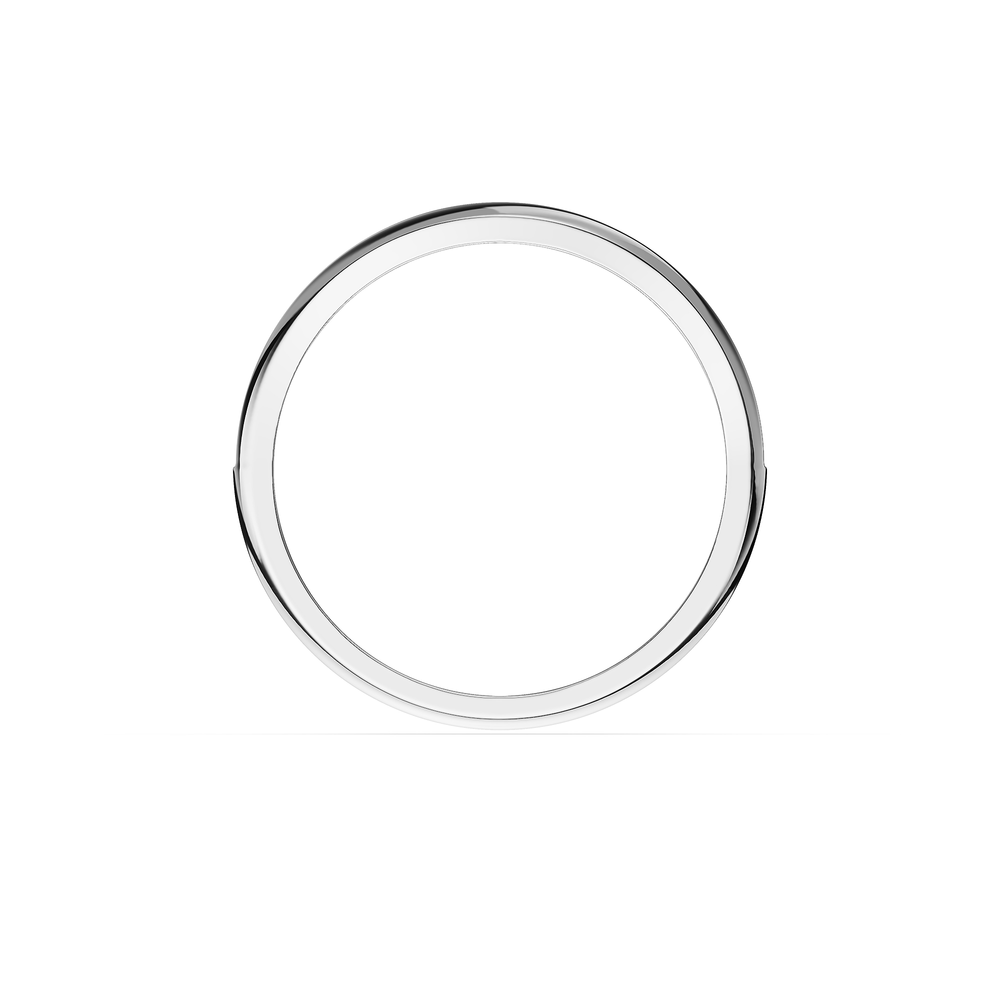 Basics Diamante Ring in 925 sterling silver, front view