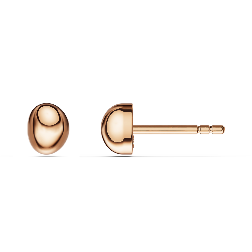 Basics Limone Earrings in 18kt rose gold vermeil over 925 sterling silver, side view