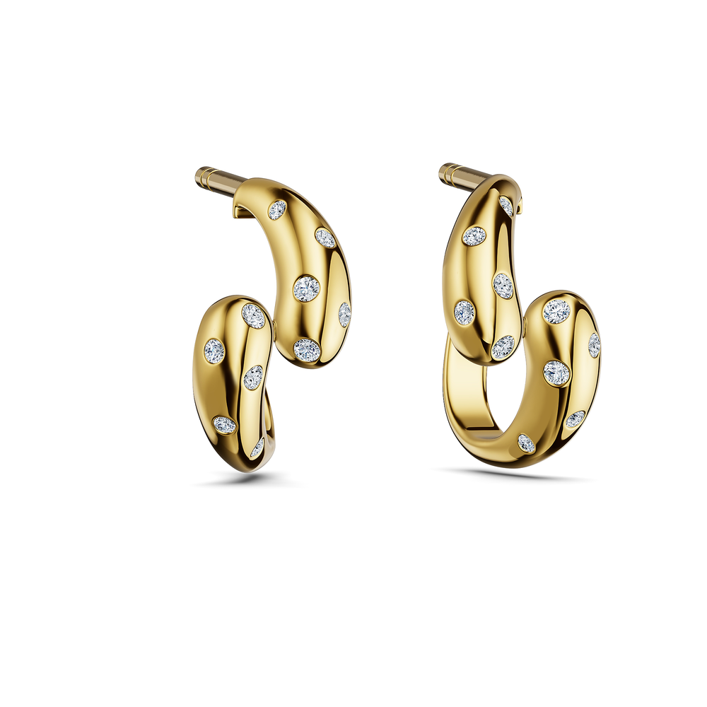 Helix Spira Earrings in 18kt gold vermeil over 925 sterling silver