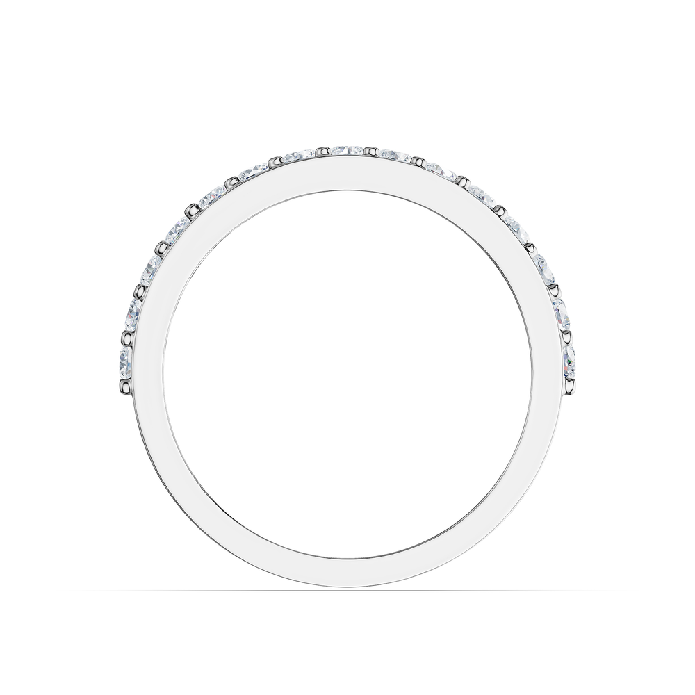 Tennis Favilla Ring in 925 sterling silver, front view