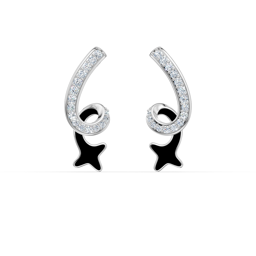 Orion Capella Earrings in 925 sterling silver, front view