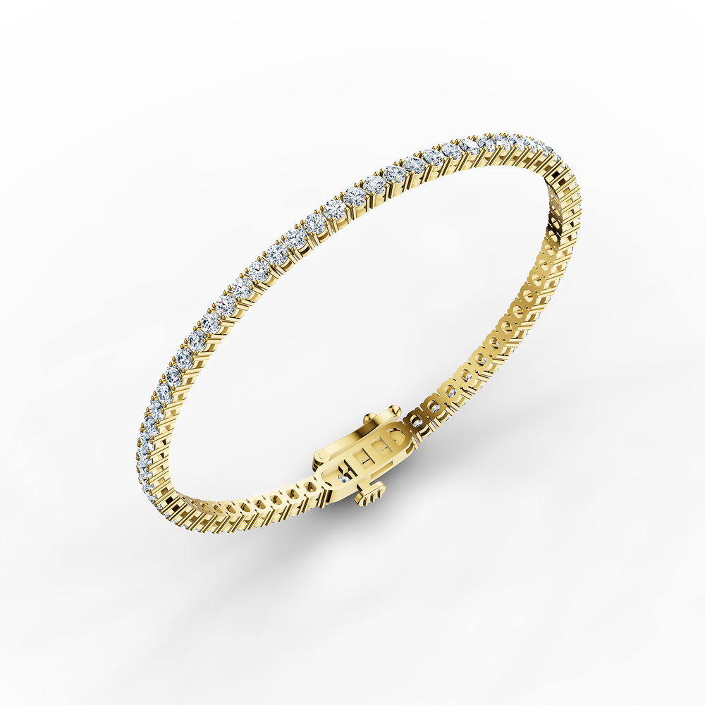 Tennis Riviera Bracelet in 18kt gold vermeil over 925 sterling silver