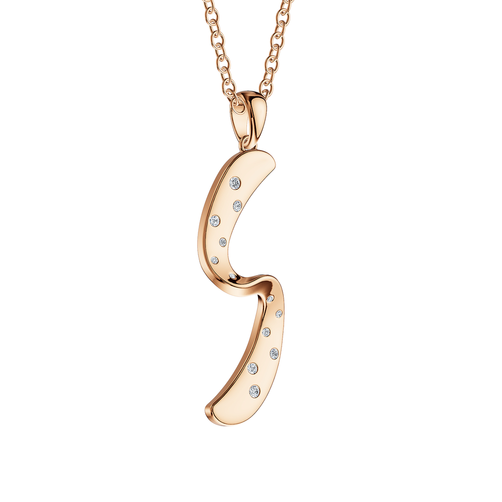 Helix Girandola Pendant in 18kt rose gold vermeil over 925 sterling silver