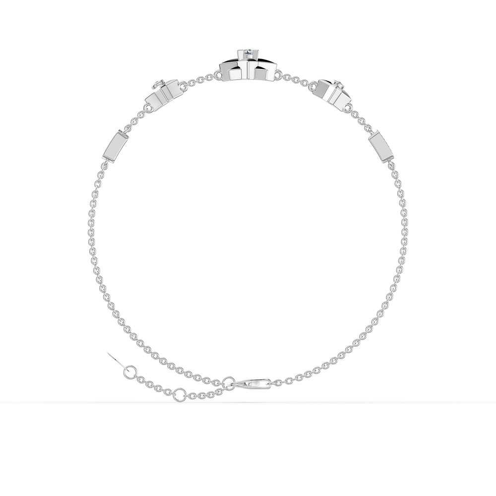 Orion Elnath Bracelet in 925 sterling silver, front view