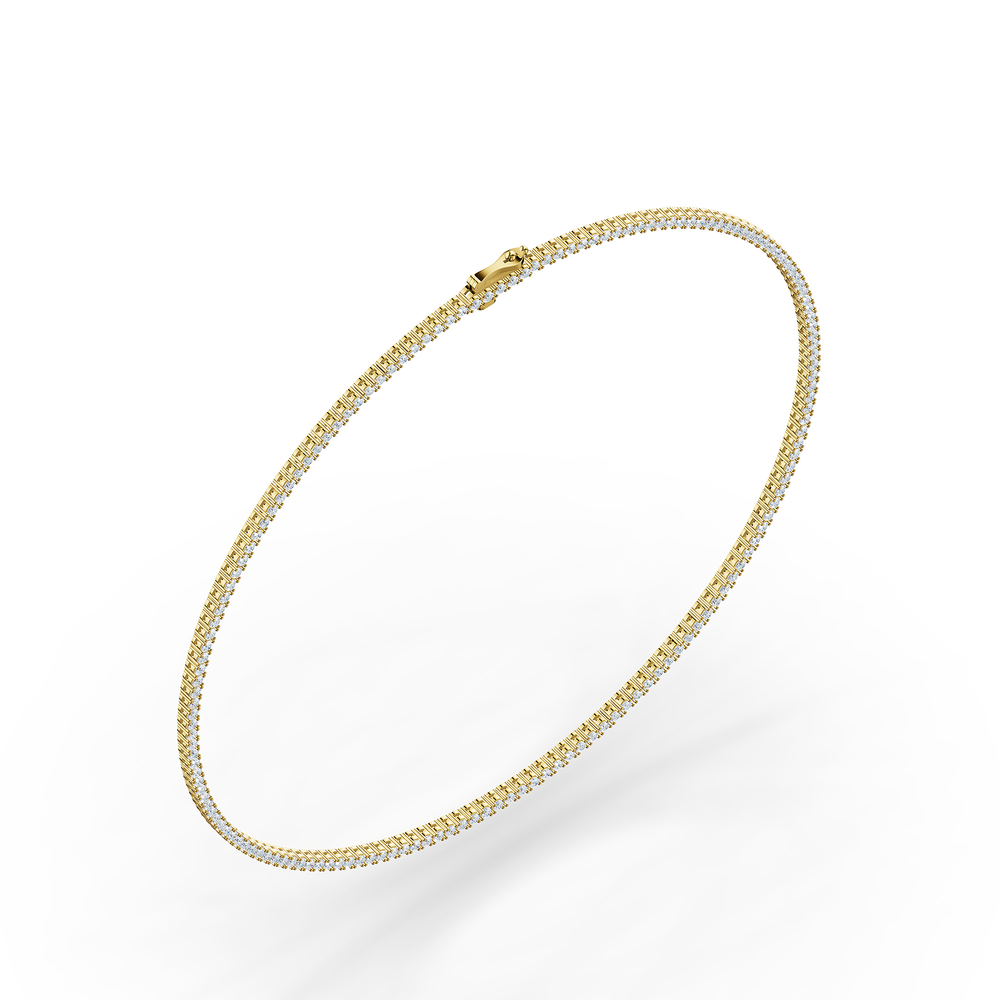 Tennis Lucente Necklace in 18kt gold vermeil over 925 sterling silver
