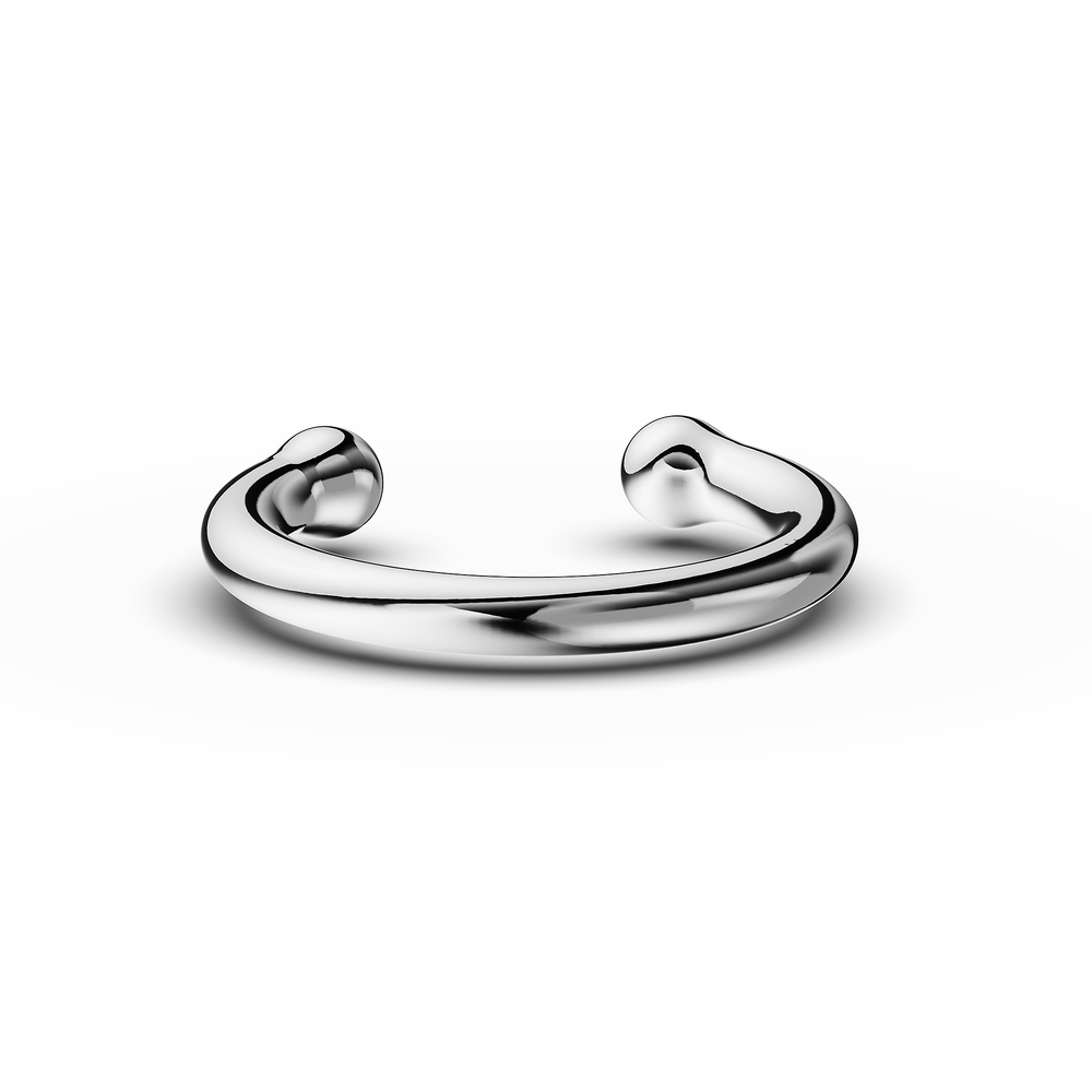 Basics Tremezzo Ear Cuff in 925 sterling silver, top view