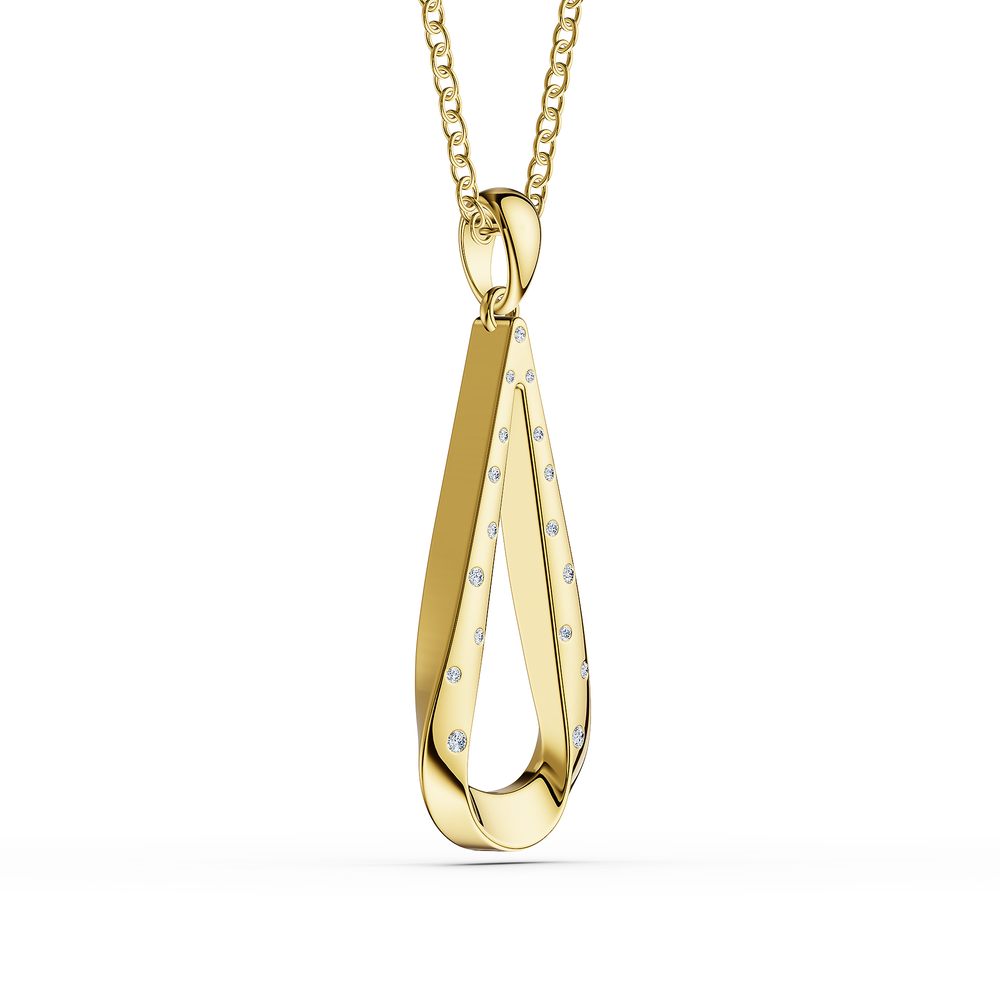 Helix Intreccio Pendant in 18kt gold vermeil over 925 sterling silver