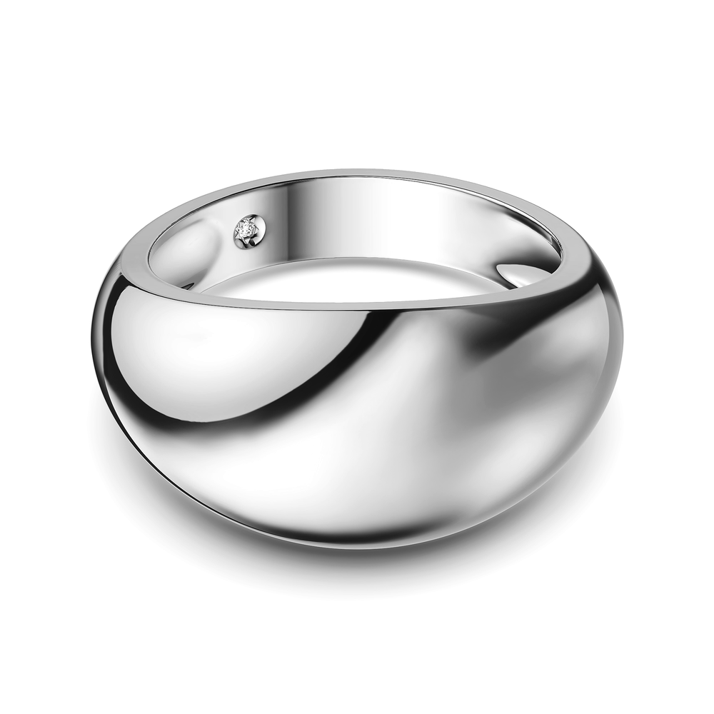 Basics Gaeta Ring in 925 sterling silver, top view