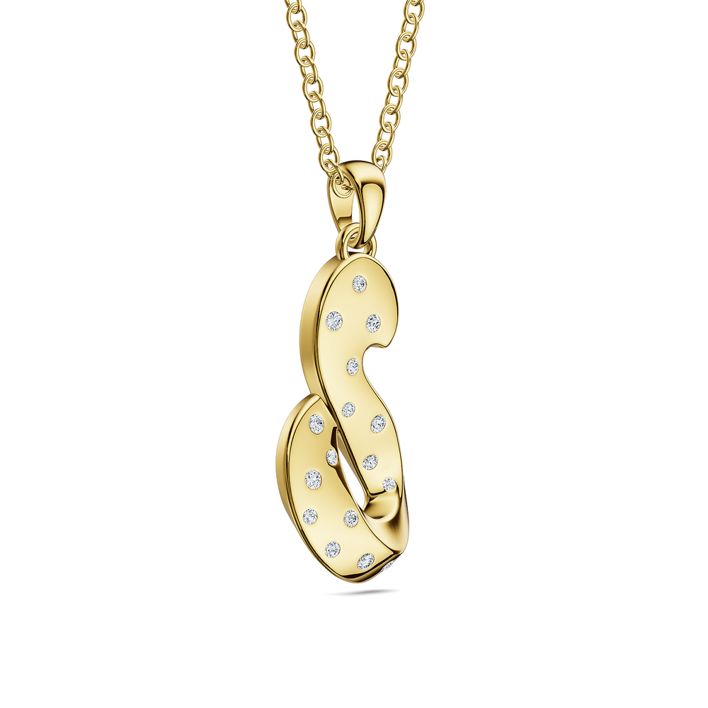Helix Vortice Pendant in 18kt gold vermeil over 925 sterling silver