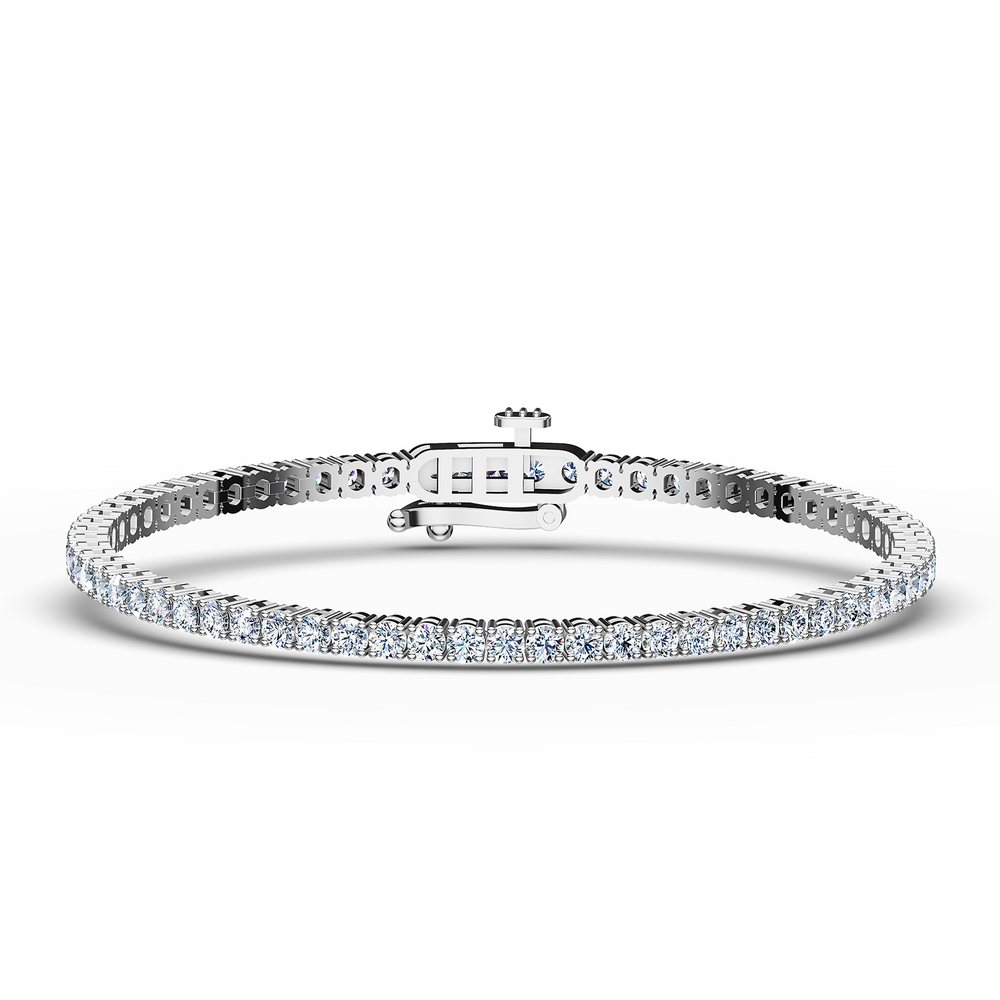 Tennis Lumina Bracelet in 925 sterling silver, top view