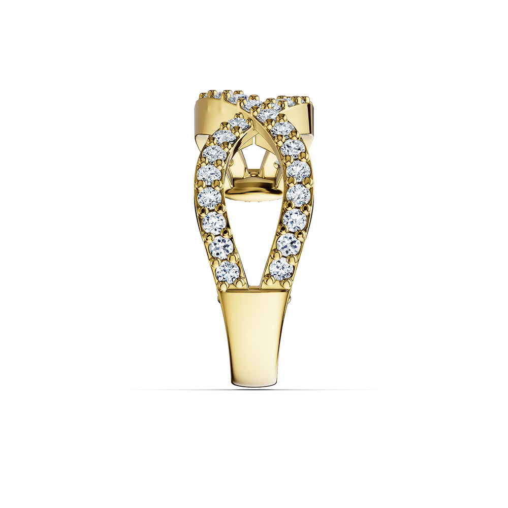Basics Ortigia Ear Cuff in 18kt gold vermeil over 925 sterling silver, side view 2