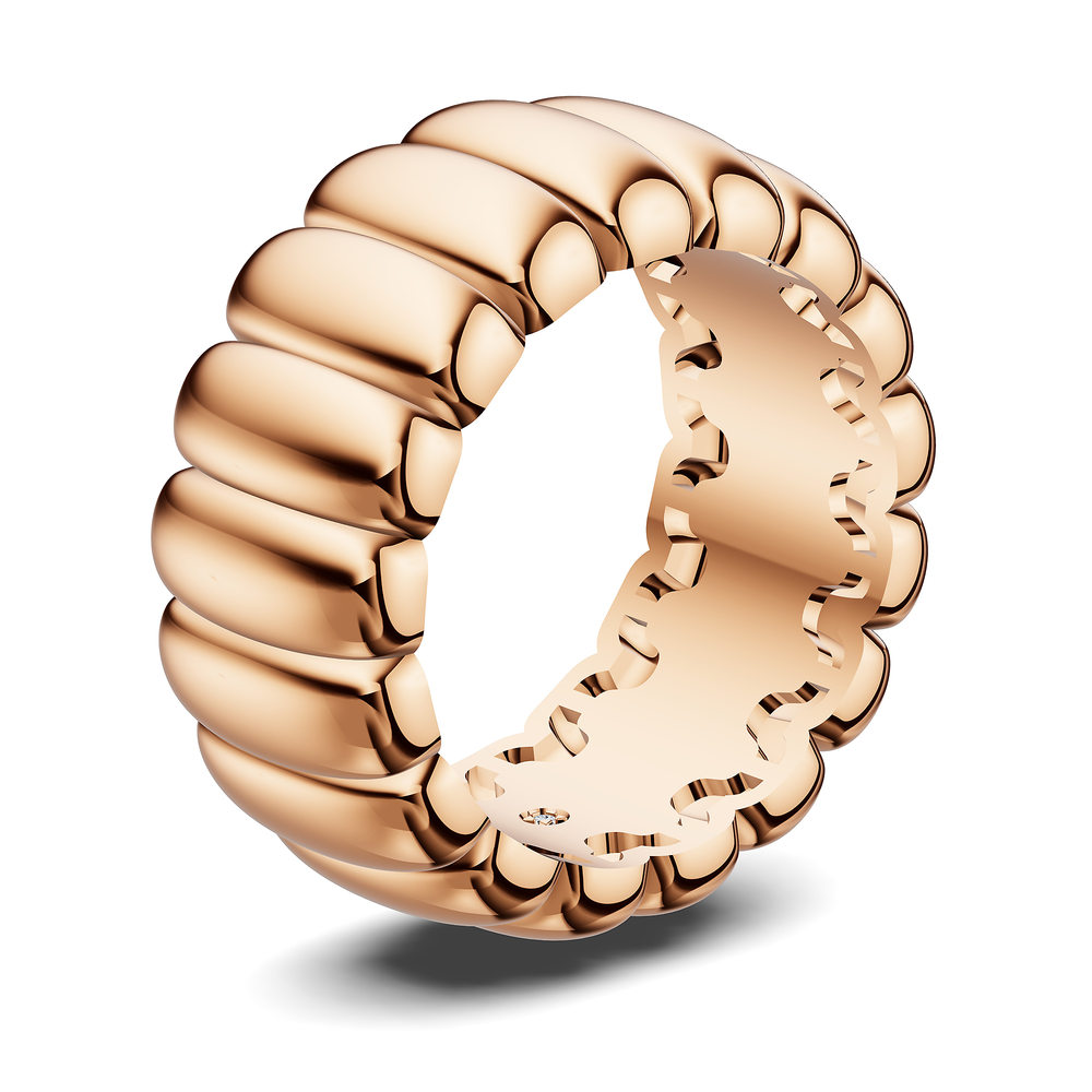 Basics Lipari Ring in 18kt rose gold vermeil over 925 sterling silver
