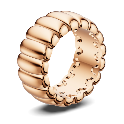 Basics Lipari Ring in 18kt rose gold vermeil over 925 sterling silver