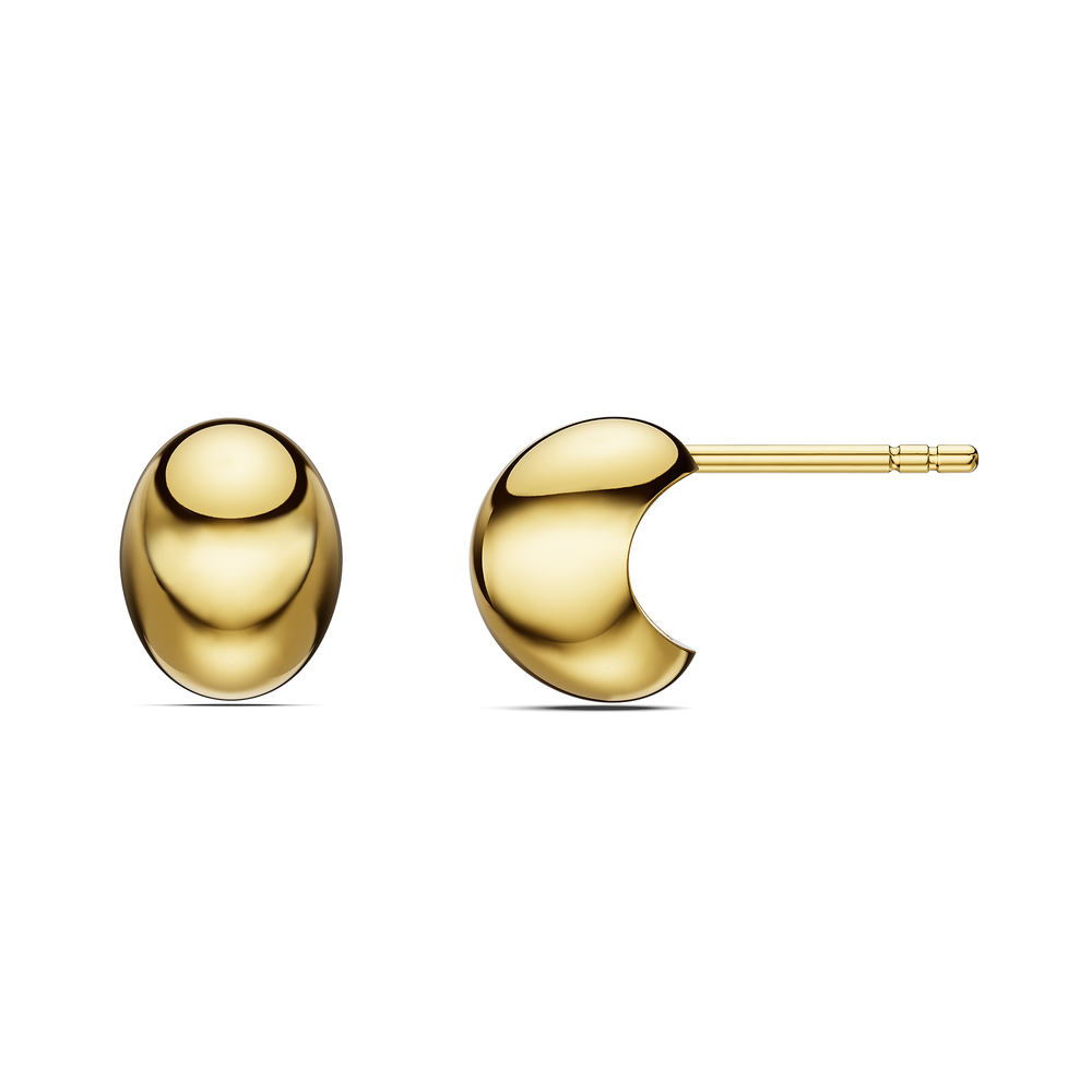Basics Menaggio Earrings in 18kt gold vermeil over 925 sterling silver, side view