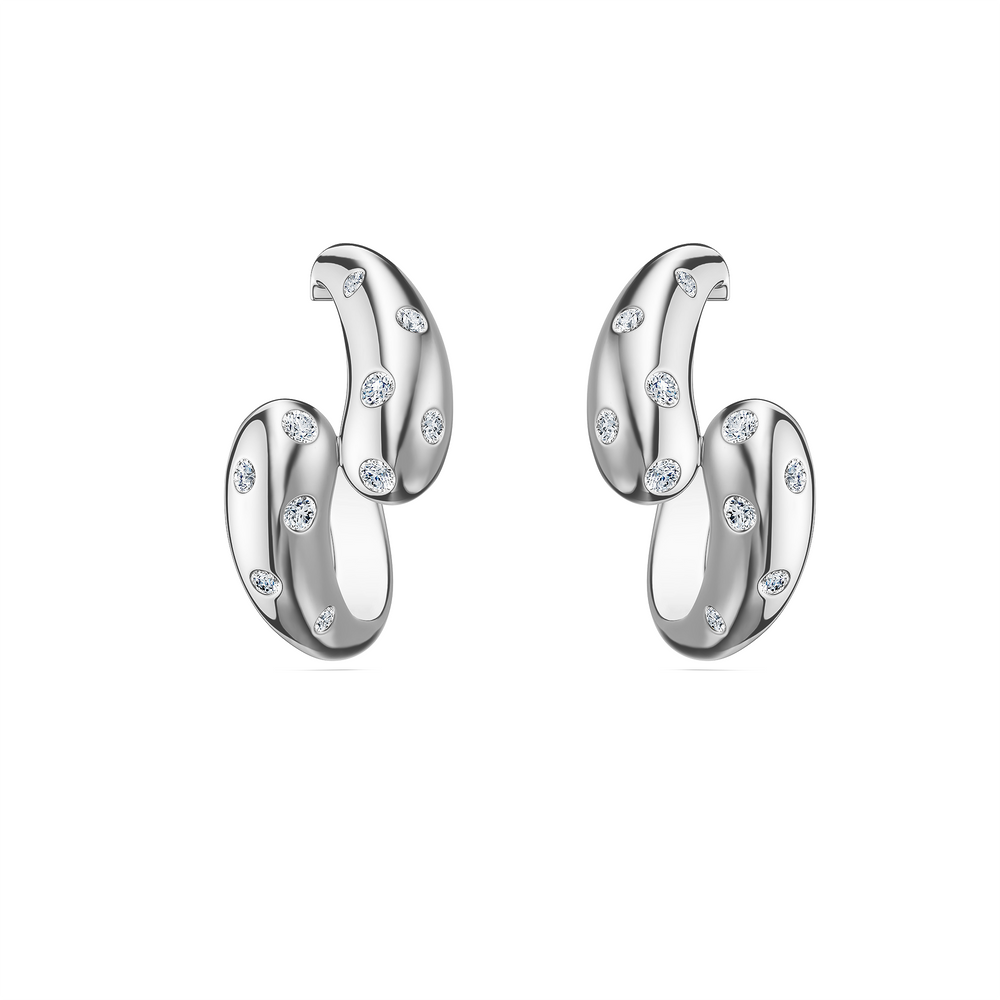 Helix Spira Earrings in 925 sterling silver, front view