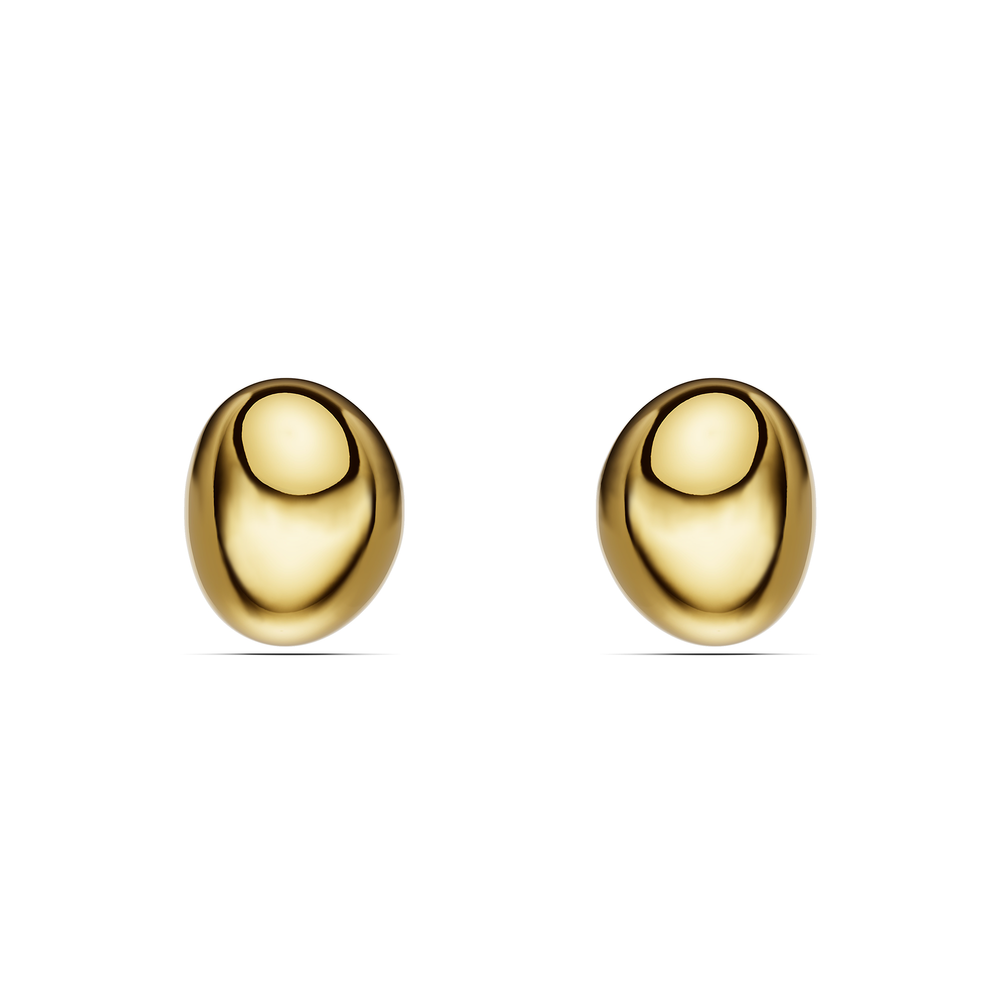 Basics Limone Earrings in 18kt gold vermeil over 925 sterling silver, front view
