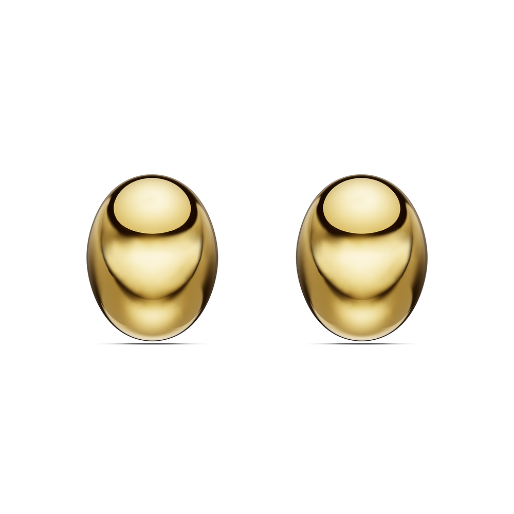 Basics Menaggio Earrings in 18kt gold vermeil over 925 sterling silver, front view