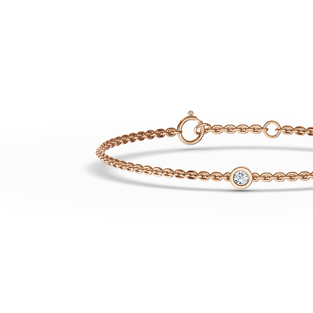Basics Sorrento Bracelet in 18kt rose gold vermeil over 925 sterling silver, close-up