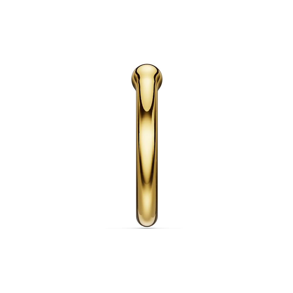 Basics Tremezzo Ear Cuff in 18kt gold vermeil over 925 sterling silver, side view 2