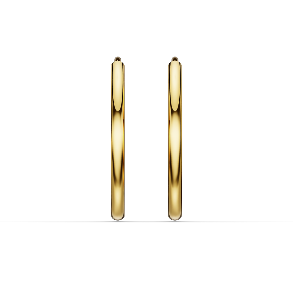 Basics Vico Earrings in 18kt gold vermeil over 925 sterling silver, front view