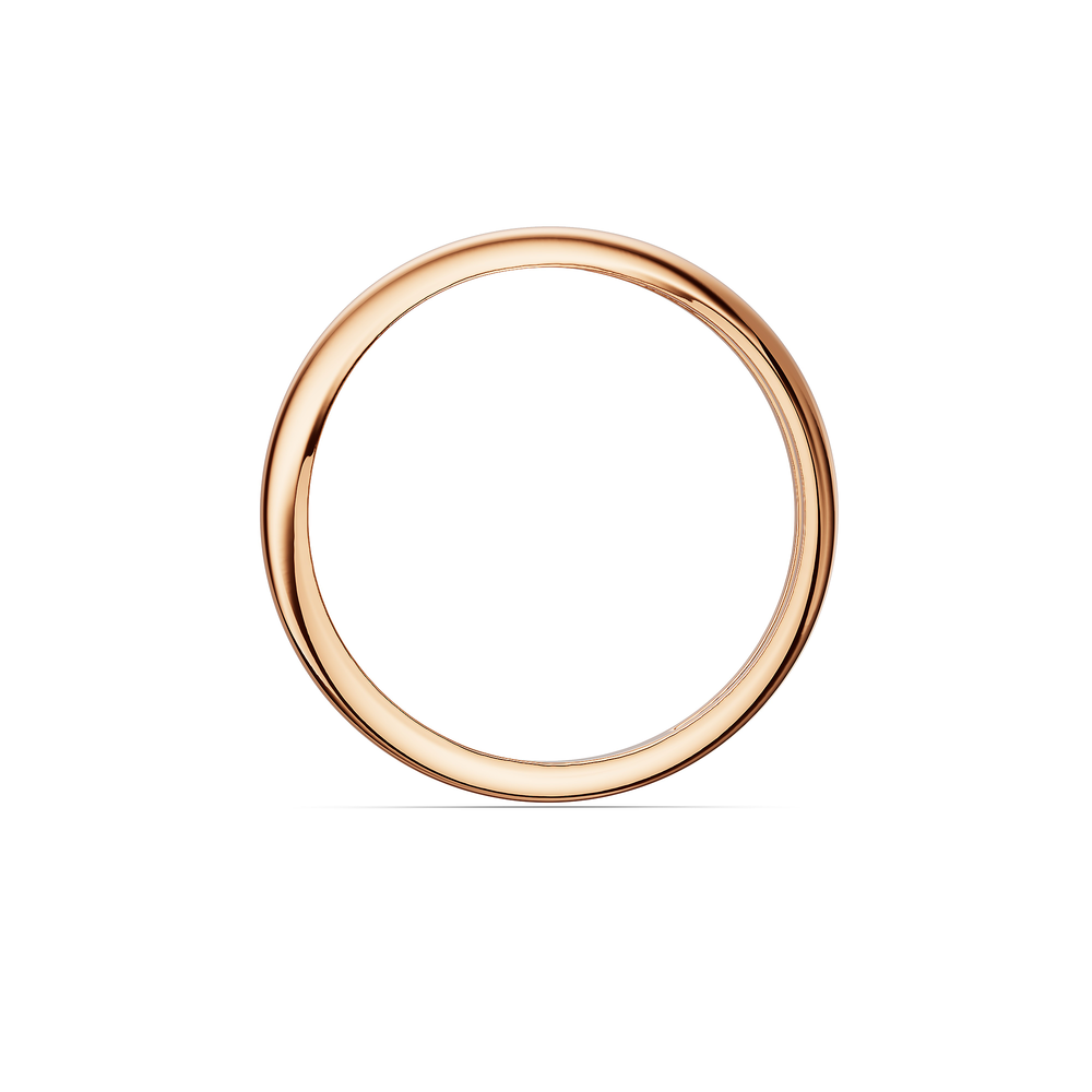 Basics Sirmione Ring in 18kt rose gold vermeil over 925 sterling silver, front view
