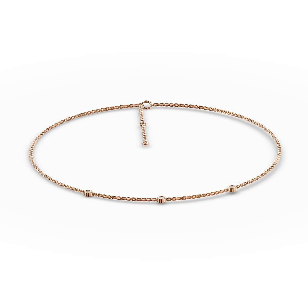 Basics Otranto Chain in 18kt rose gold vermeil over 925 sterling silver, top view