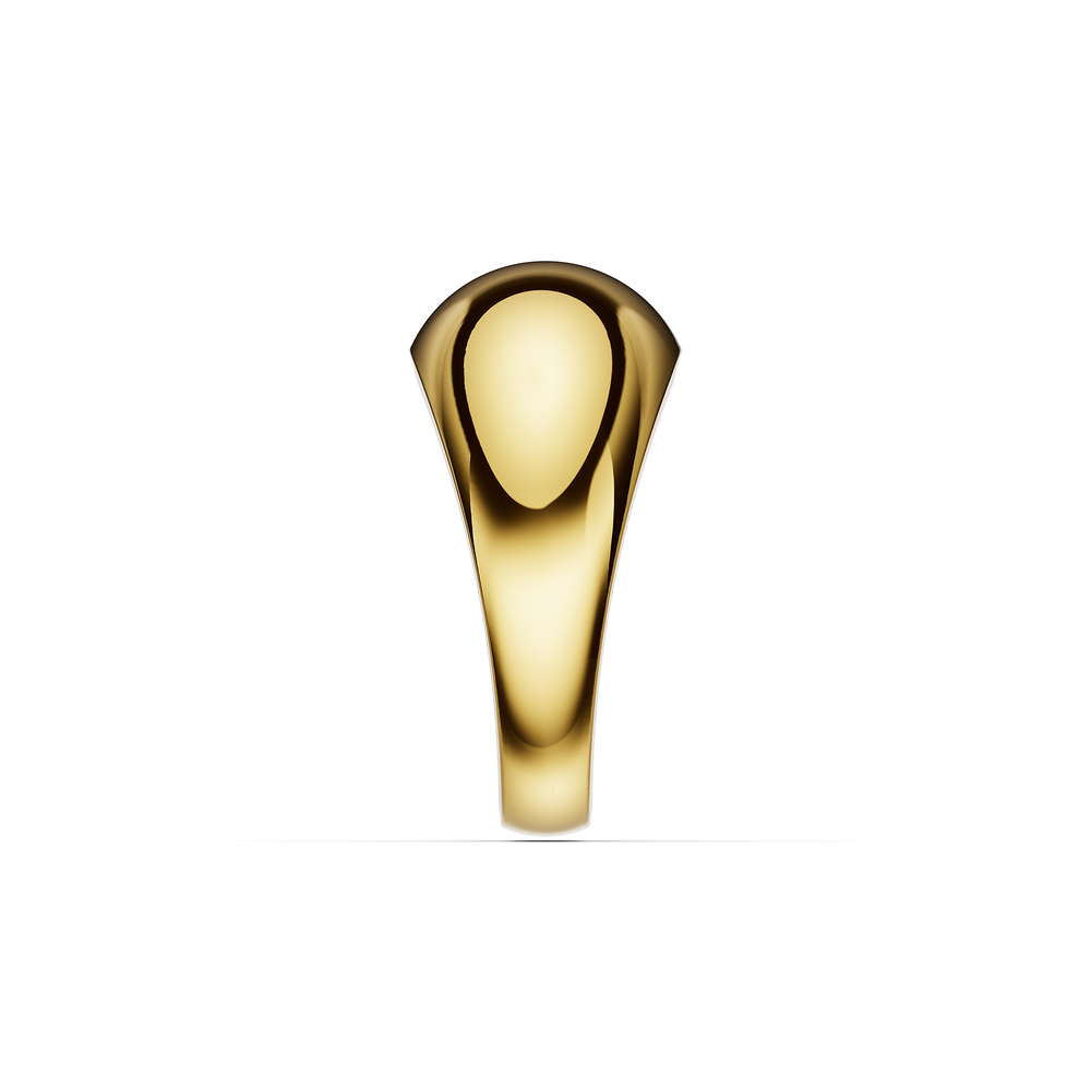 Basics Gaeta Ring in 18kt gold vermeil over 925 sterling silver, side view