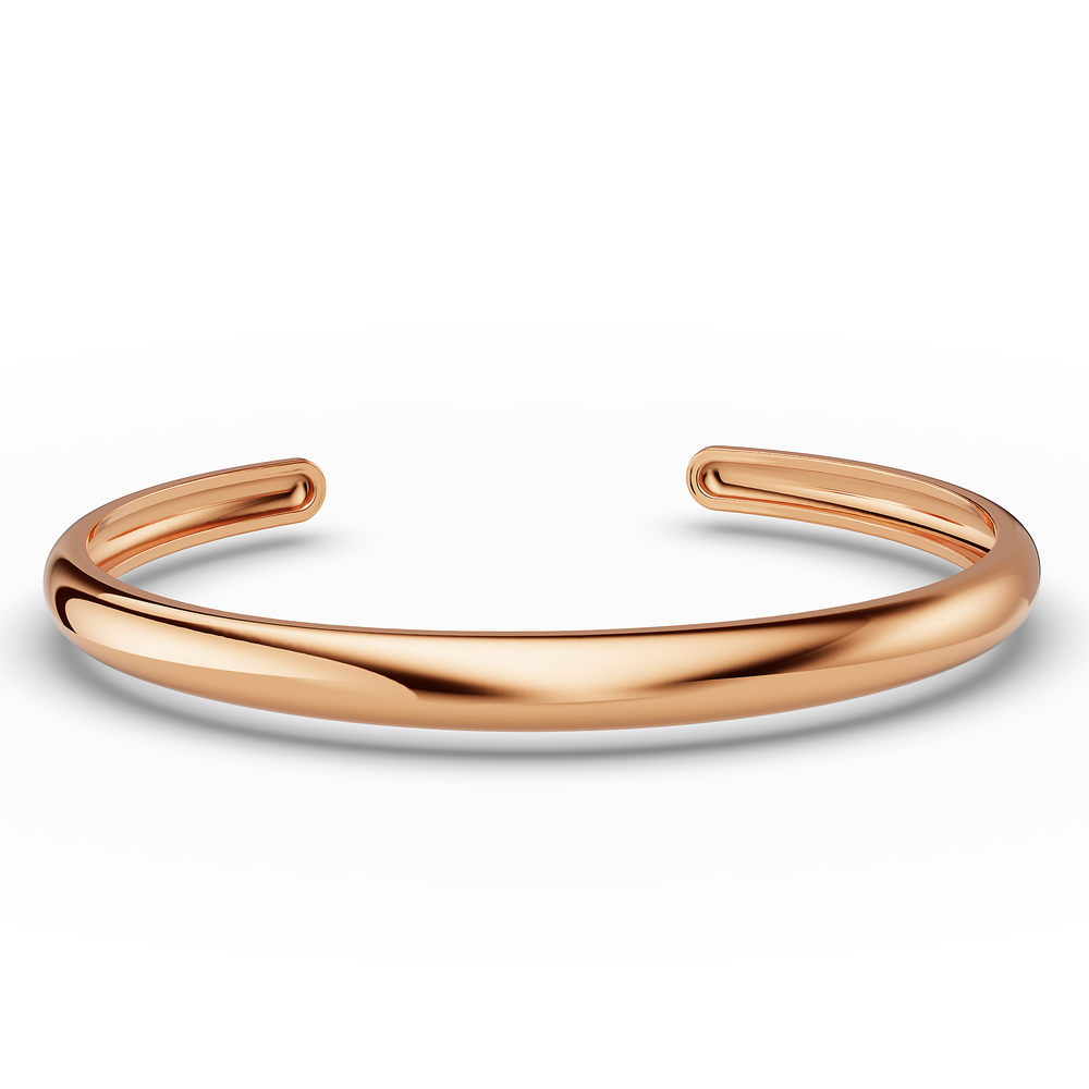 Basics Amalfi Bracelet in 18kt rose gold vermeil over 925 sterling silver, top view