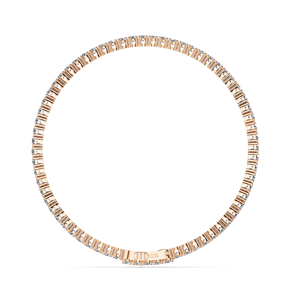 Tennis Lumina Bracelet in 18kt rose gold vermeil over 925 sterling silver, front view