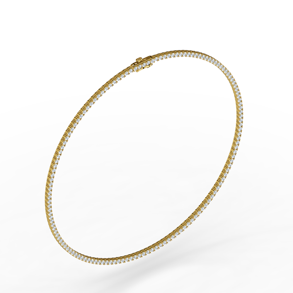 Tennis Radiosa Necklace in 18kt gold vermeil over 925 sterling silver