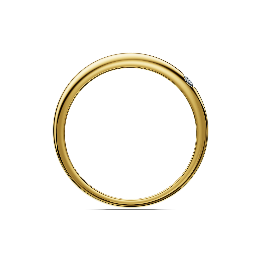 Basics Riva Ring in 18kt gold vermeil over 925 sterling silver, front view
