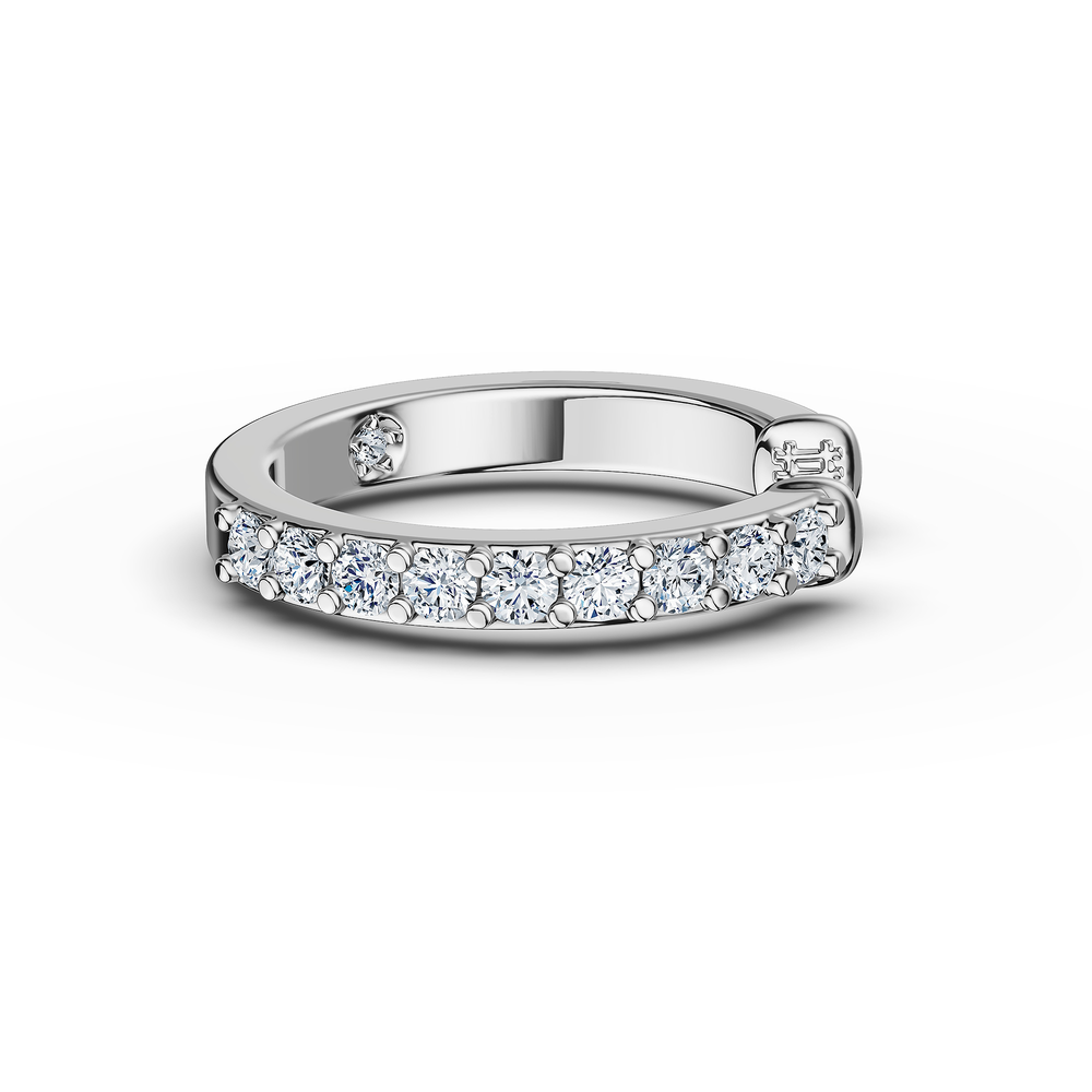 Basics Torcello Ear Cuff in 925 sterling silver, top view