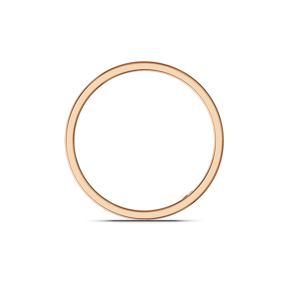 Basics Vulcano Ring in 18kt rose gold vermeil over 925 sterling silver, front view