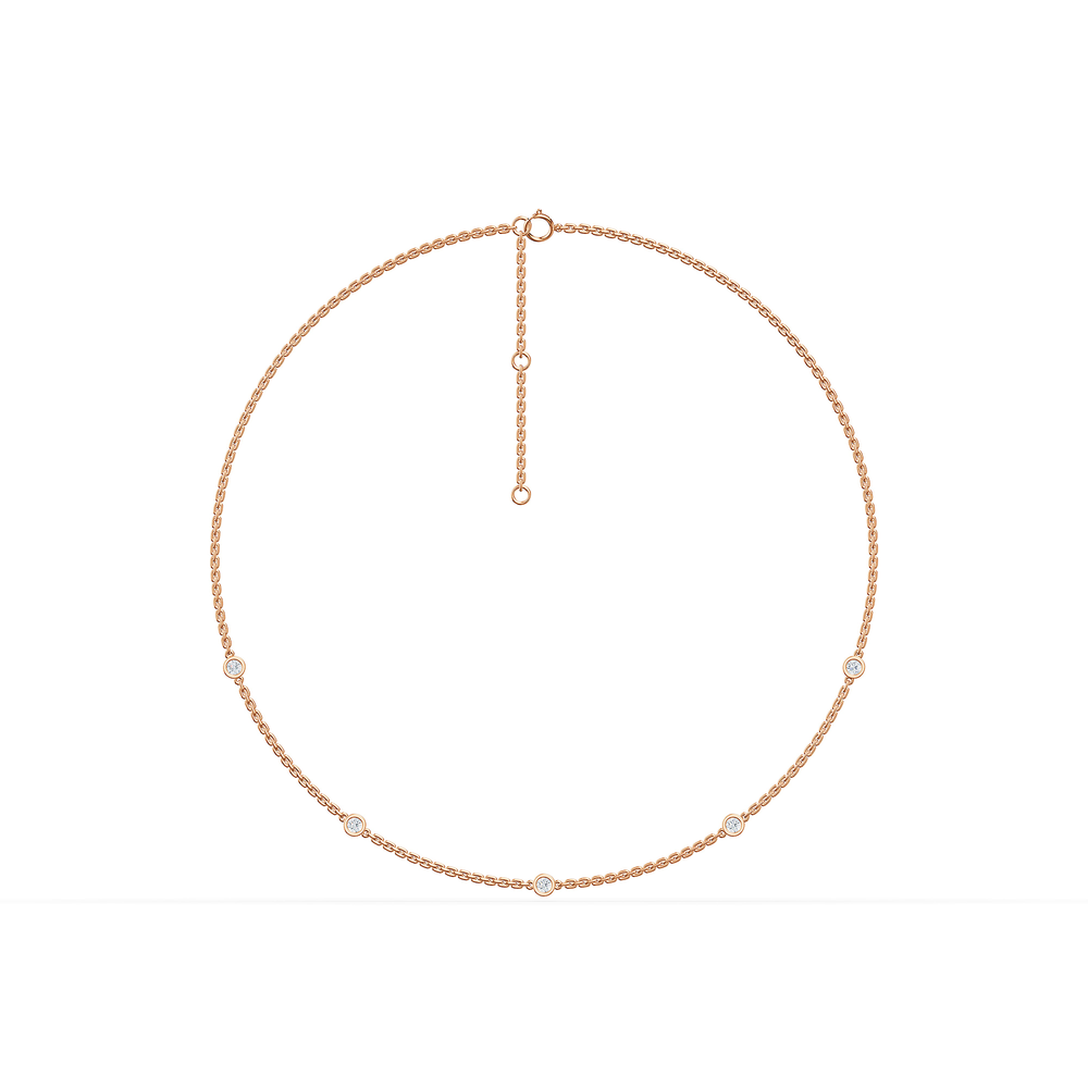Basics Murano Chain in 18kt rose gold vermeil over 925 sterling silver, front view