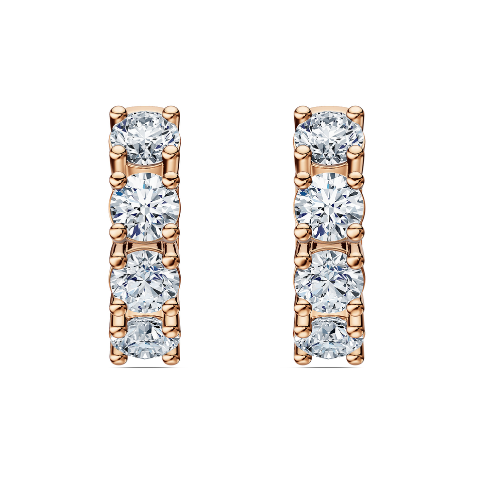 Basics Sirolo Earrings in 18kt rose gold vermeil over 925 sterling silver, front view