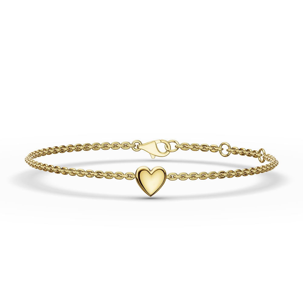 Basics Fano Bracelet in 18kt gold vermeil over 925 sterling silver, top view