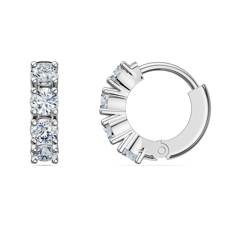 Basics Sirolo Earrings in 925 sterling silver, side view