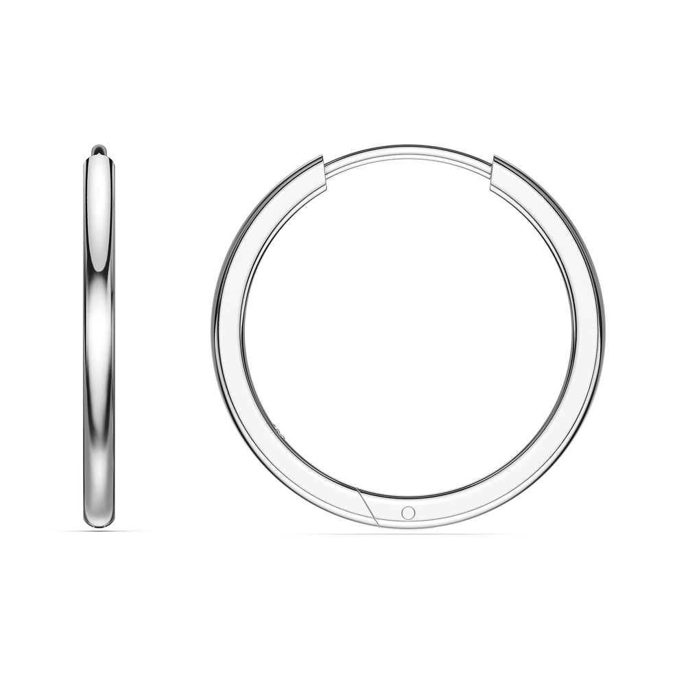 Basics Vico Earrings in 925 sterling silver, side view