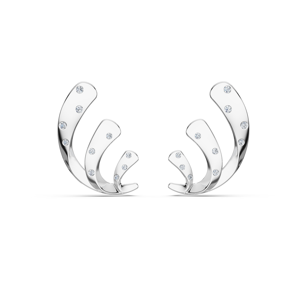 Helix Voluta Earrings in 925 sterling silver, front view
