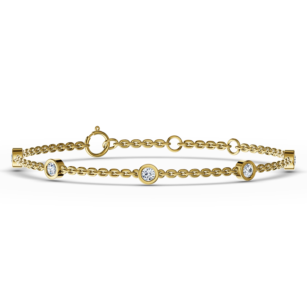 Basics Portofino Bracelet in 18kt gold vermeil over 925 sterling silver, top view