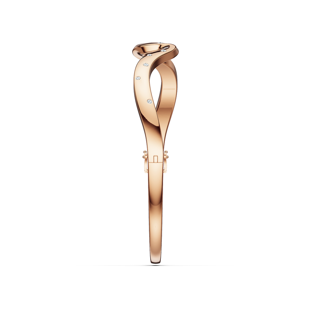 Helix Voluta Bracelet in 18kt rose gold vermeil over 925 sterling silver, side view