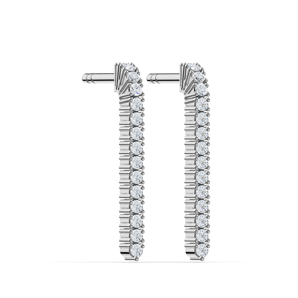 Tennis Infinita Earrings in 925 sterling silver