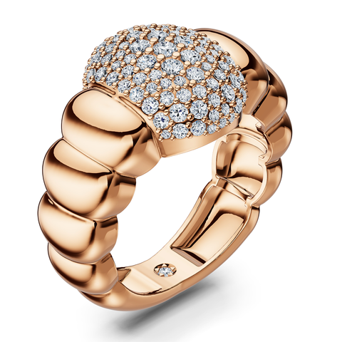 Basics Elba Ring in 18kt rose gold vermeil over 925 sterling silver