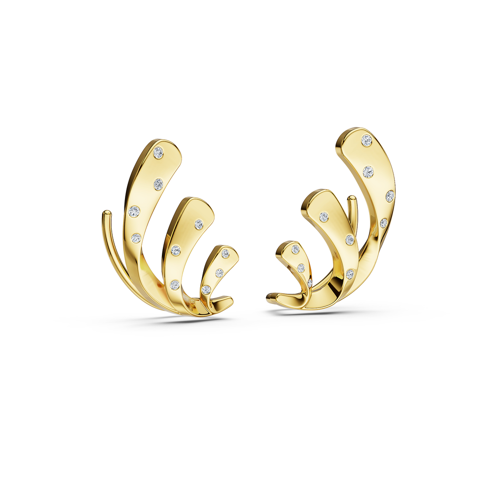 Helix Voluta Earrings in 18kt gold vermeil over 925 sterling silver